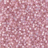 Miyuki delica beads 10/0 - Silver lined light pink alabaster dyed DBM-624